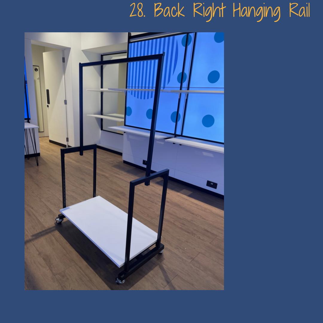 28. Christmas Pop Up Shop - Back Right Hanging Rail