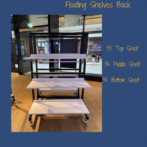 33. Christmas Pop Up Shop - Floating Back Top Shelf