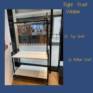 26. Christmas Pop Up Shop - Right Front Window Bottom Shelf