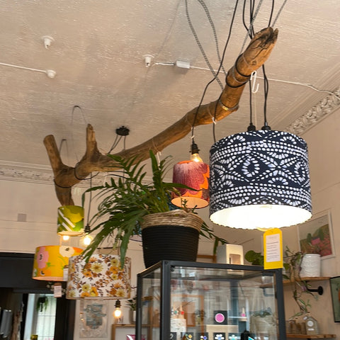 35.  Front Of Shop - Hanging Lampshades